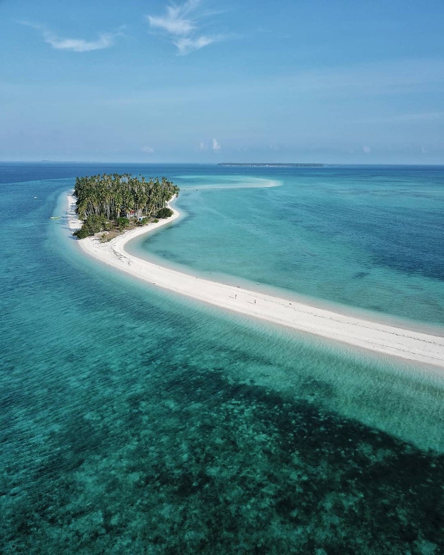 Aerial view of  Panampangan Island Aerial view of  Panampangan Island