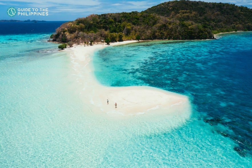 Aerial view of Ditaytayan Island Aerial view of Ditaytayan Island