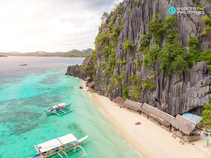 Aerial view of Banol Beach Aerial view of Banol Beach