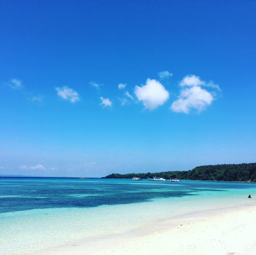 A white-sand shore on Caluya Island A white-sand shore on Caluya Island