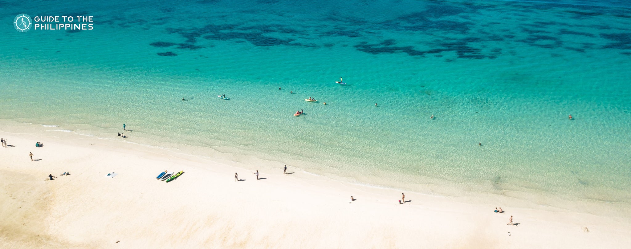 Aerial view of Boracay's White Beach