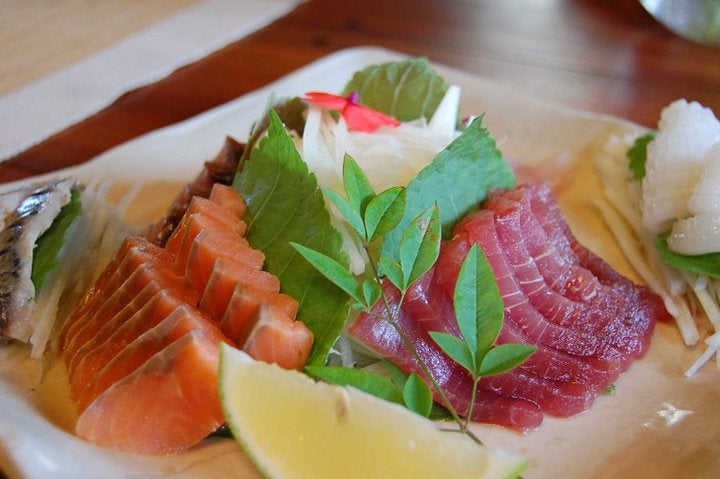 Chaya Baguio's sashimi platter