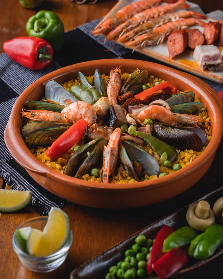 Hill Station's paella valenciana Hill Station's paella valenciana