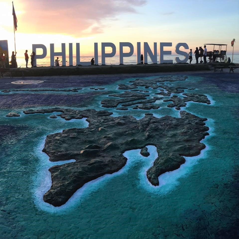 Philippines sign in Paseo de Santiago