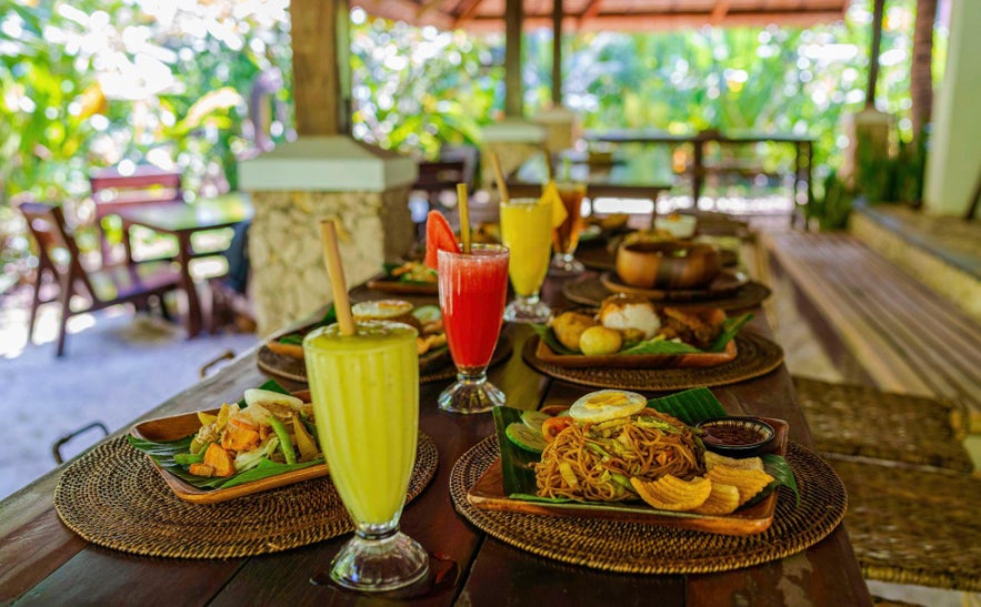 Dishes served at Warung Siargao Dishes served at Warung Siargao