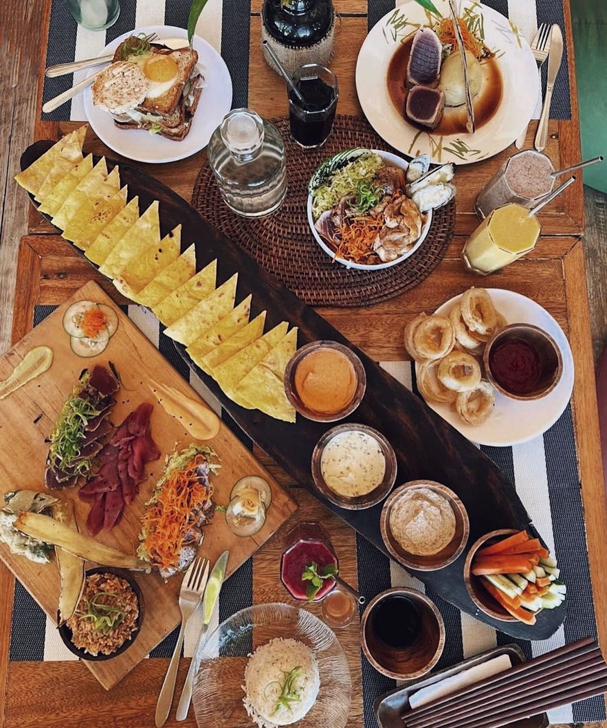 Dishes served at White Banana Beach Club Bar & Restaurant Dishes served at White Banana Beach Club Bar & Restaurant