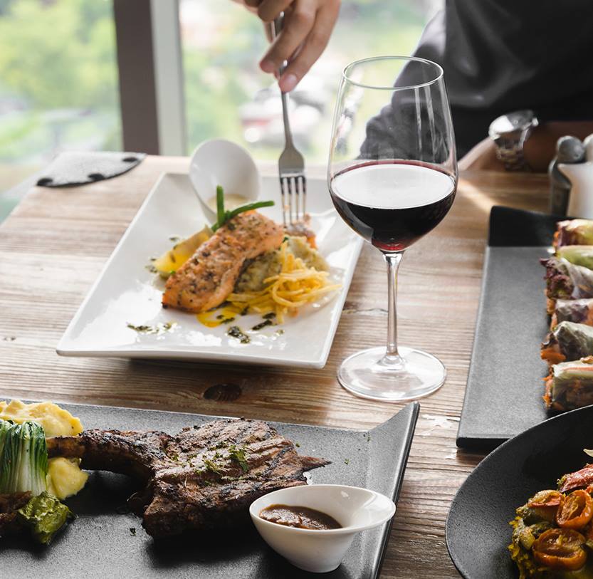 Dishes served at Scape Skydeck El Nido Dishes served at Scape Skydeck El Nido