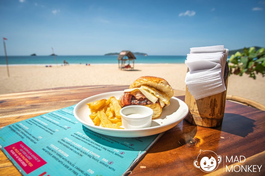 Burger by Mad Monkey Kitchen & Bar - Nacpan Beach Burger by Mad Monkey Kitchen & Bar - Nacpan Beach