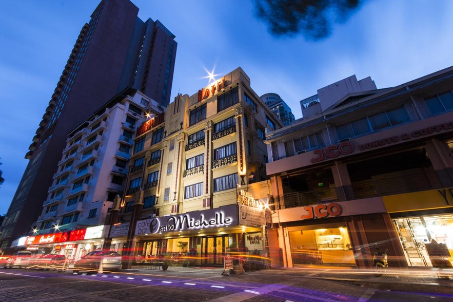 Miramar Hotel at night Miramar Hotel at night