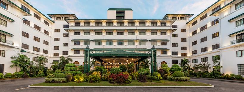 The Manila Hotel's facade The Manila Hotel's facade