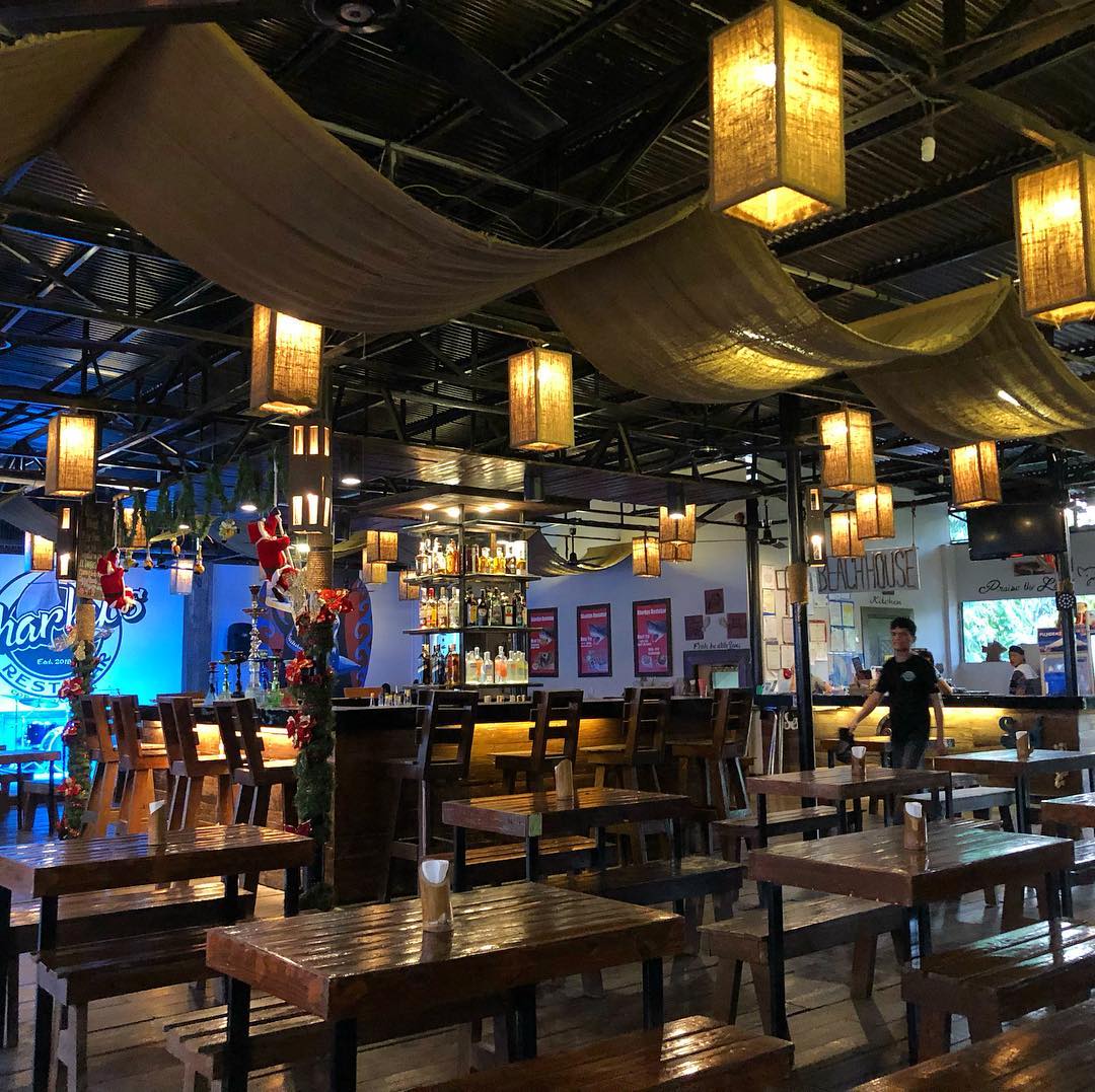 Interior of Sharky's Restobar