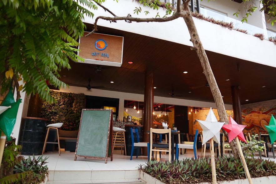 Get Real Bar & Restaurant's al fresco area Get Real Bar & Restaurant's al fresco area