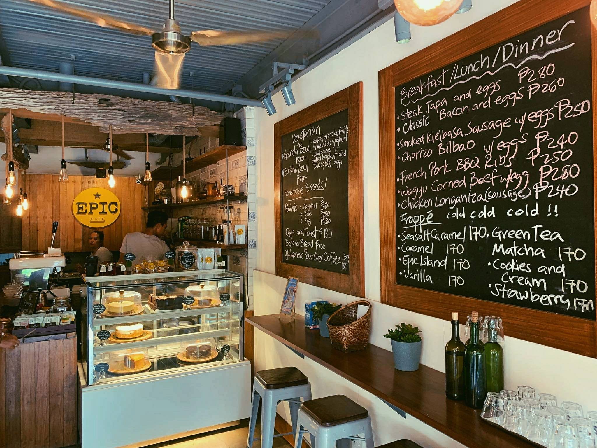 Epic Island Cafe Coron's interior