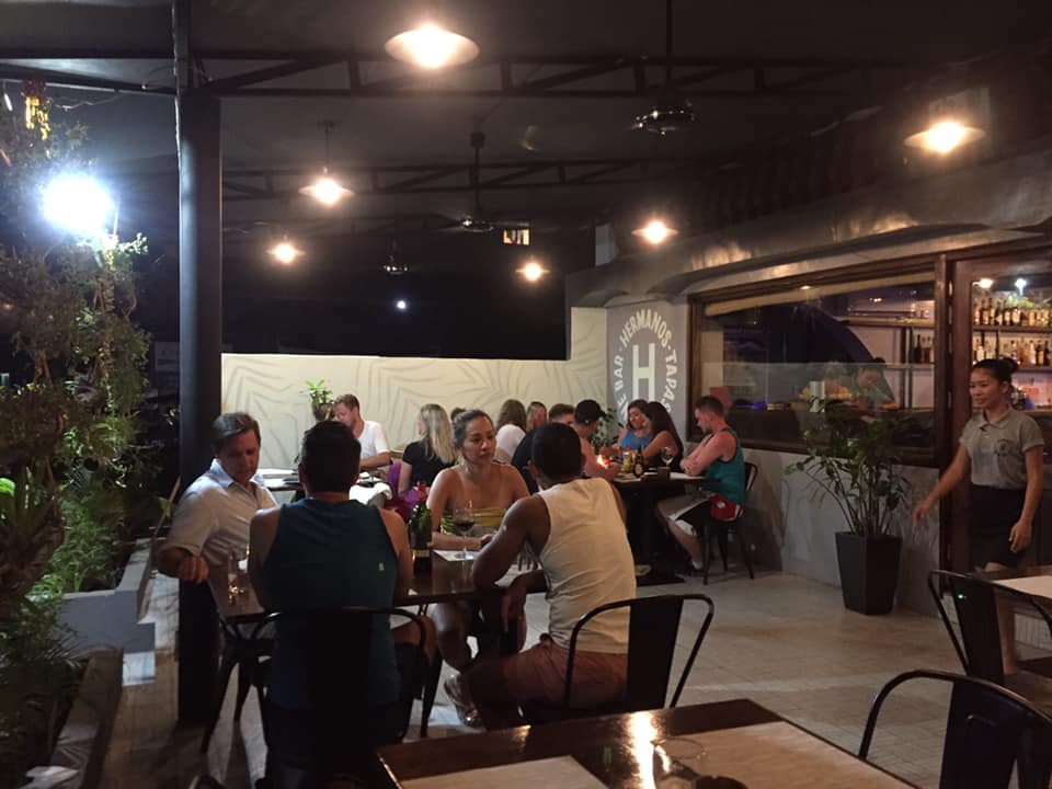 Hermanos Tapas and Wine Bar's al fresco area