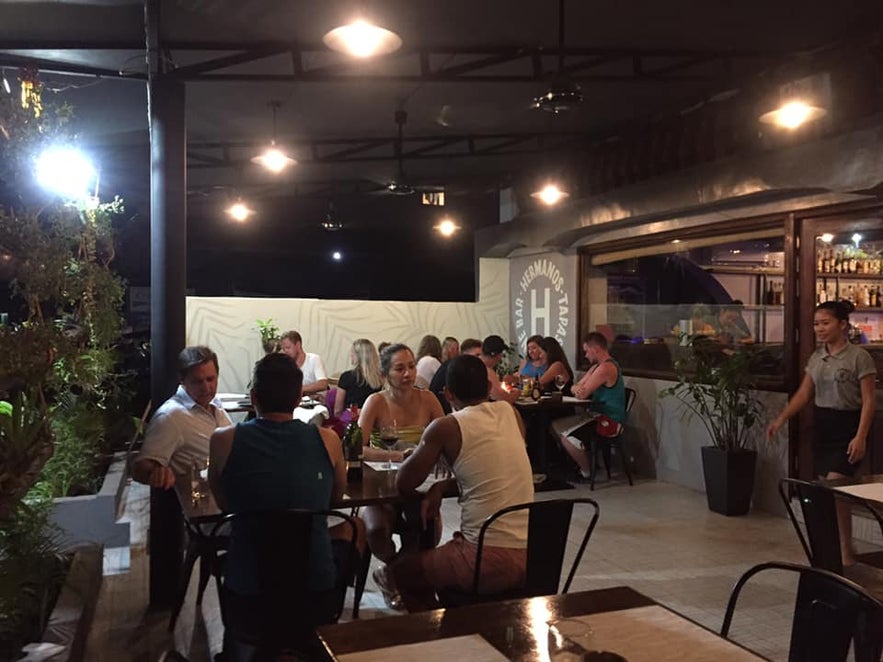 Hermanos Tapas and Wine Bar's al fresco area Hermanos Tapas and Wine Bar's al fresco area