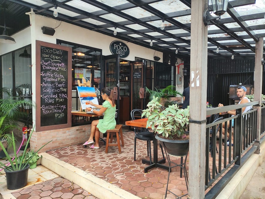 Poco Deli Coron's al fresco area Poco Deli Coron's al fresco area