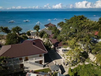 Aerial View of Cebu Seaview Dive Resort Moalboal