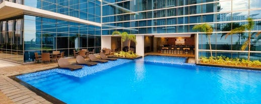 Pool view at Savoy Hotel Mactan Newtown Cebu