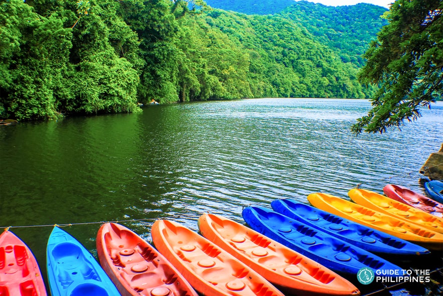Boats on Bulusan Lake Boats on Bulusan Lake