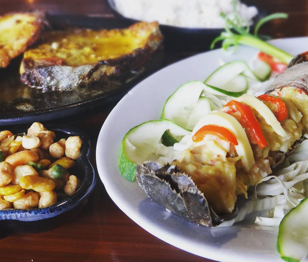 Manna Sutukil's rock lobster and tanique