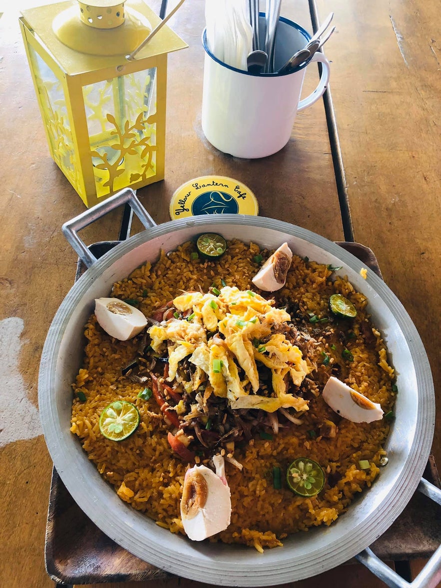 Yellow Lantern Cafe's paella Yellow Lantern Cafe's paella