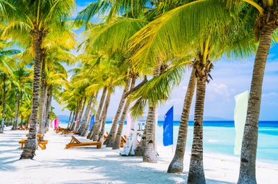 Famous white beach of Panglao Island, Bohol