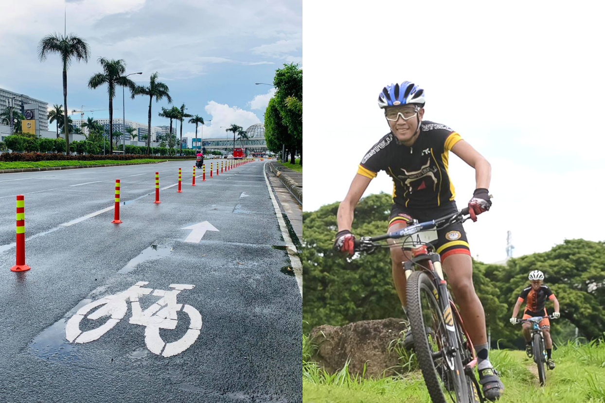 SM Mall of Asia's bike lane and Filinvest City's bike trail
