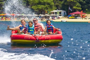 ride this UFO inflatable in Boracay with your family