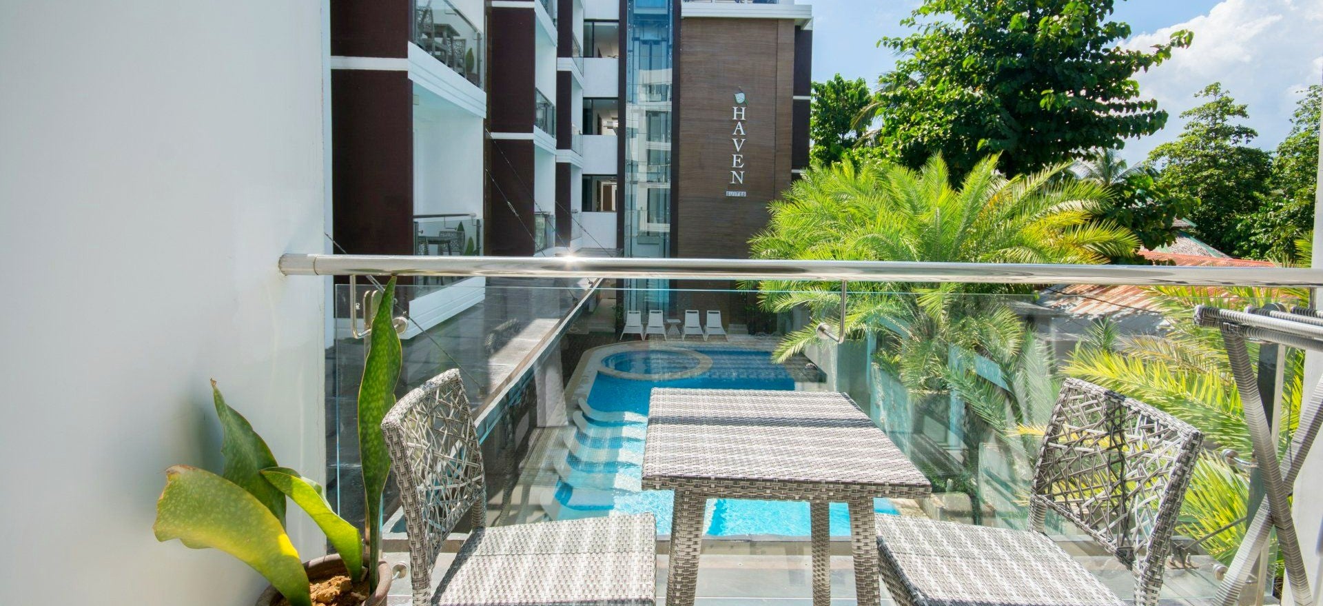 Swimming Pool View at Boracay Haven Suites
