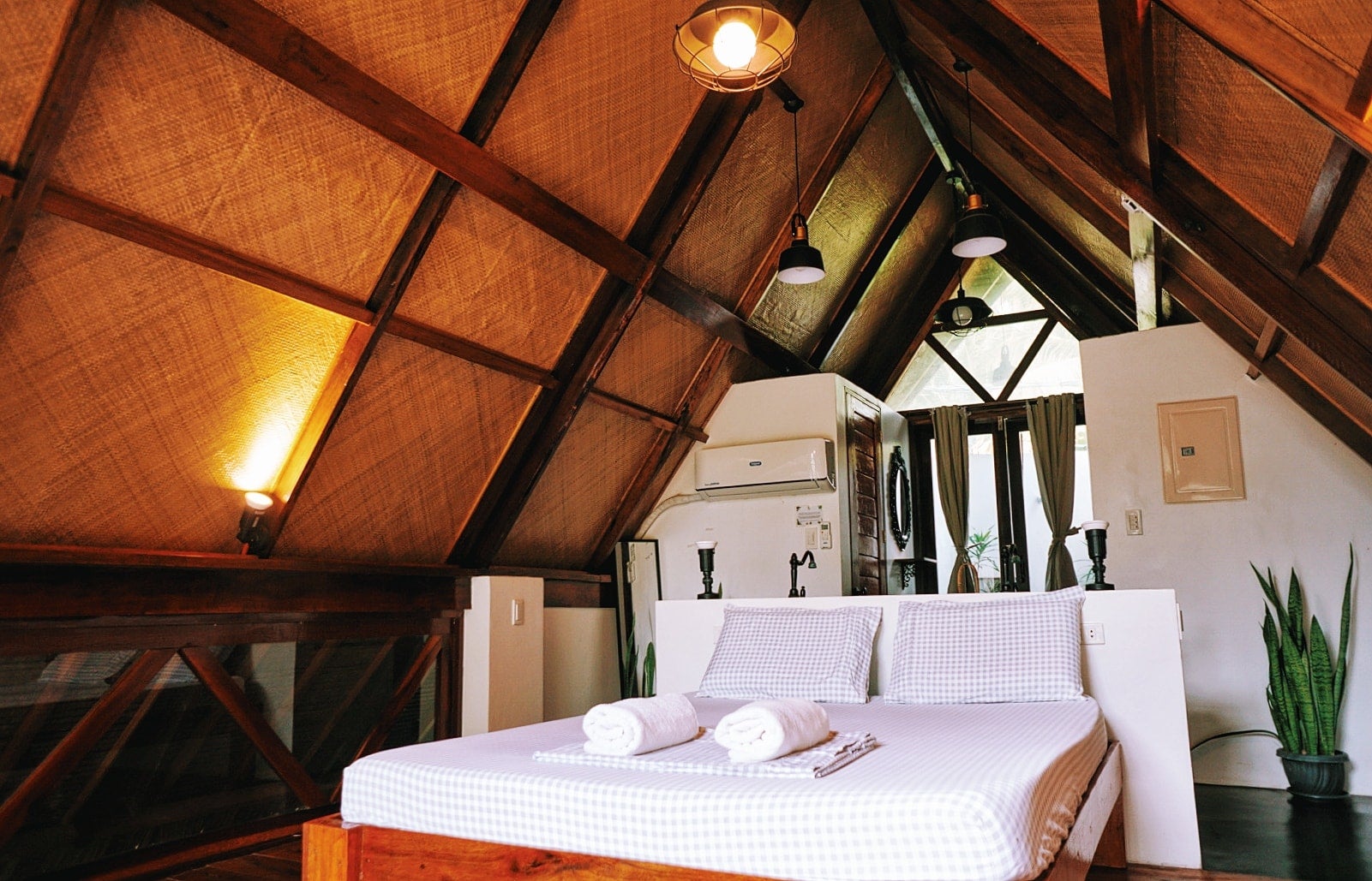 Interior of Dahun Villas Siargao's queen villa