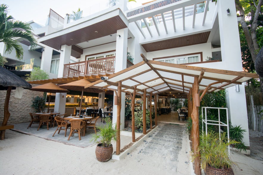Sur Beach Resort Boracay's beachfront entrance Sur Beach Resort Boracay's beachfront entrance