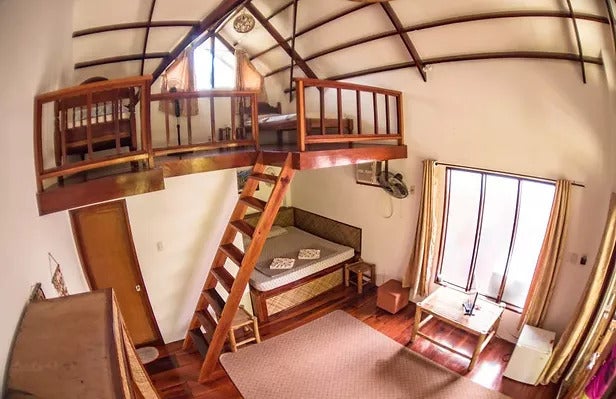 Romantic Beach Villas' garden view family villa