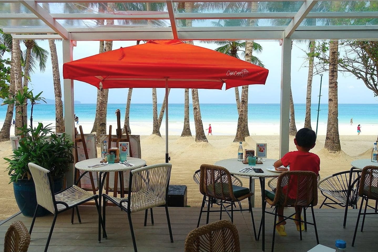 View from Coast Boracay's restaurant