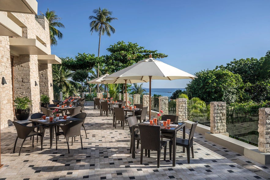 Shangri-La Boracay's al fresco cafe Shangri-La Boracay's al fresco cafe