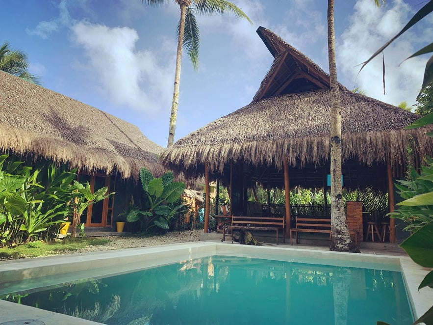 Hiraya Surf Hostel's pool Hiraya Surf Hostel's pool
