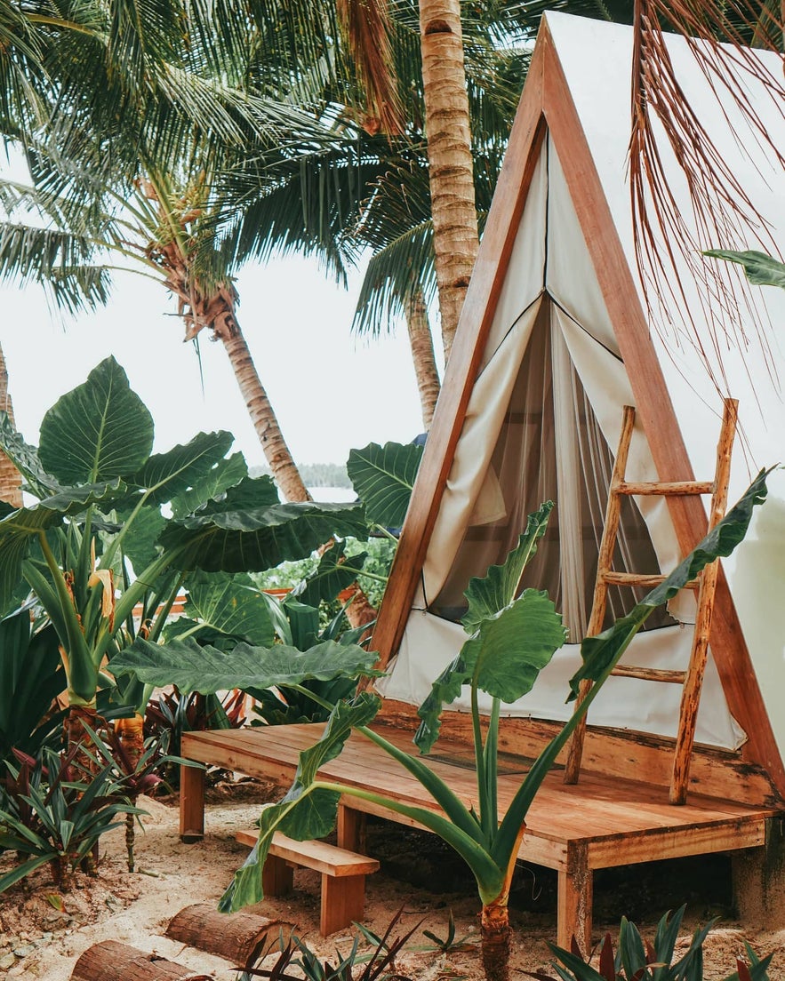 Lampara Siargao Boutique Hostel's glamping tent Lampara Siargao Boutique Hostel's glamping tent