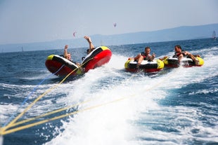 Ride UFO floats with friends at Boracay