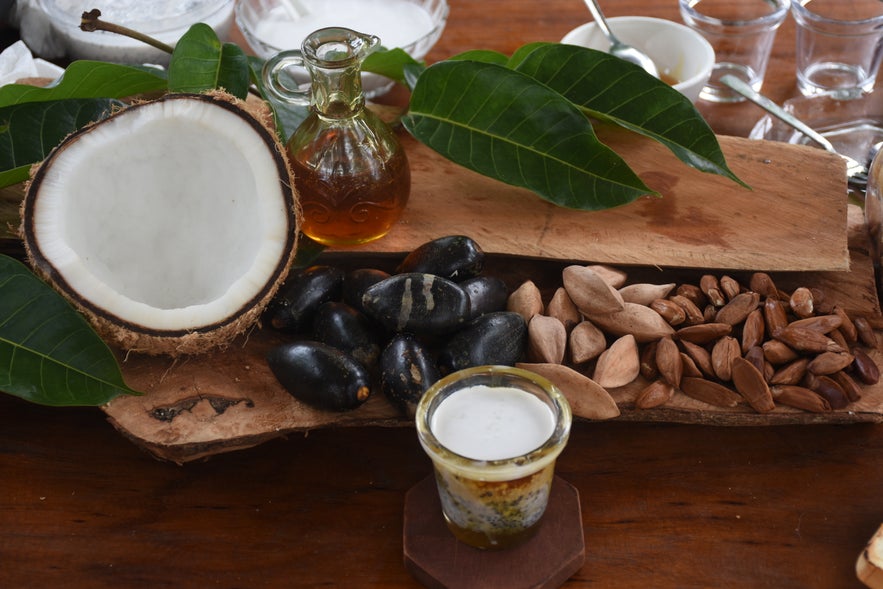 Pili nuts and coconuts harvested from Pili Haven Pili nuts and coconuts harvested from Pili Haven