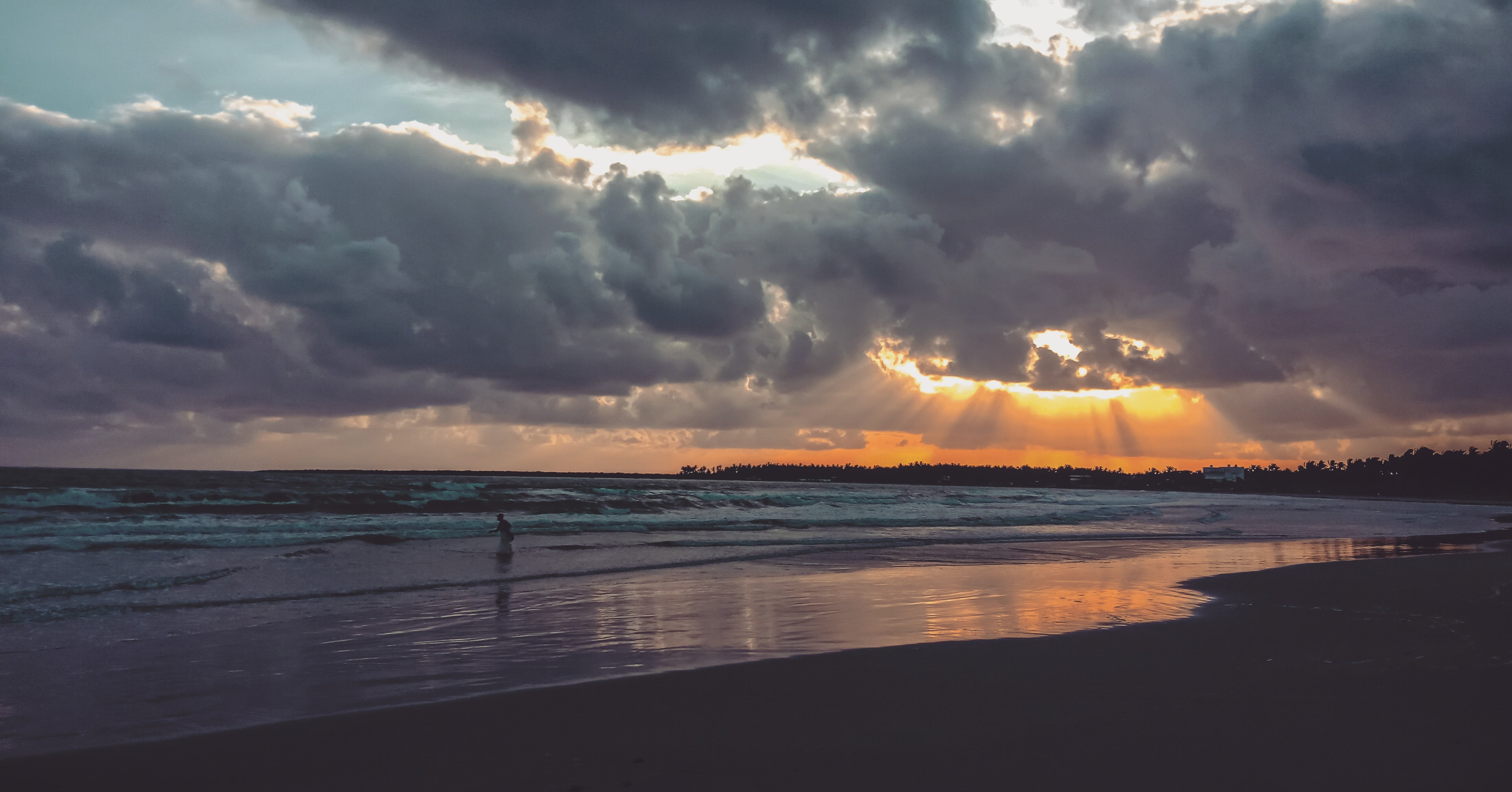 Sunset over Rizal Beach