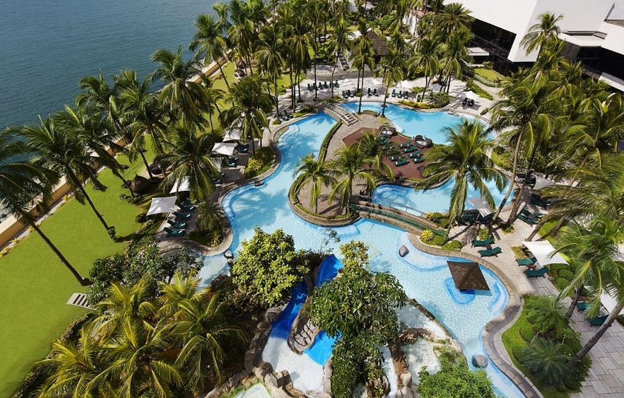 Sofitel Manila's poolside Sofitel Manila's poolside