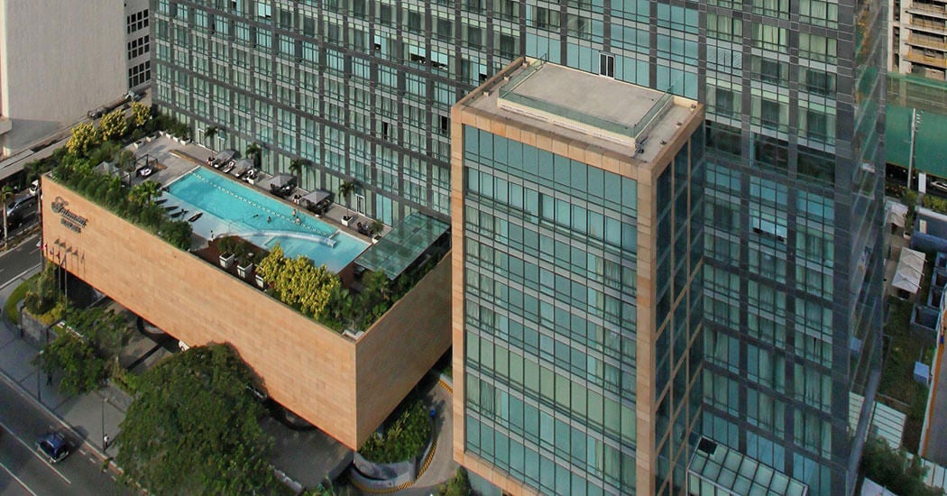 Raffles Makati's facade