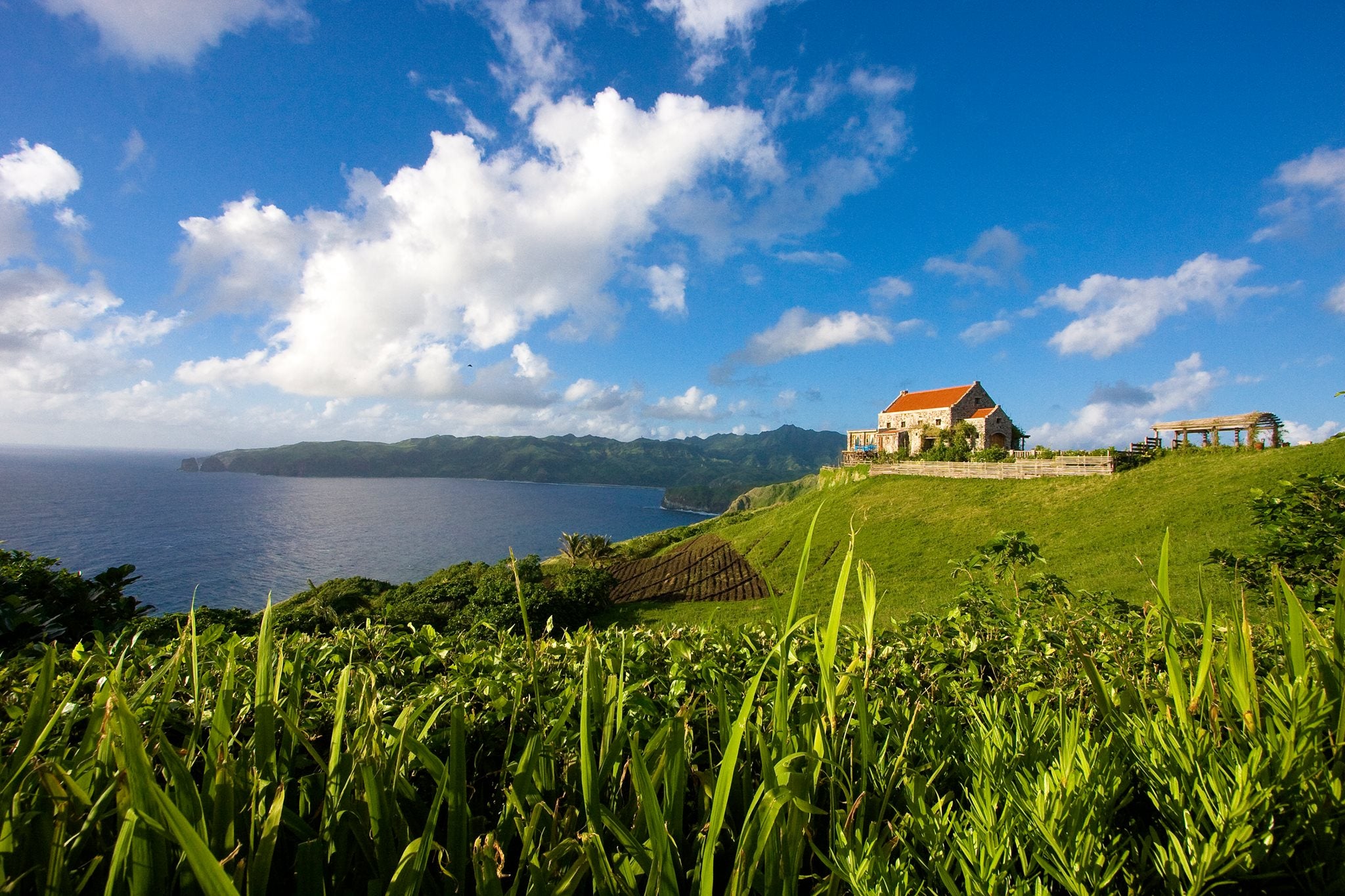 Fundacion Pacita atop a hill in Batanes