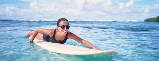 Surfing in Cloud 9, Siargao Island