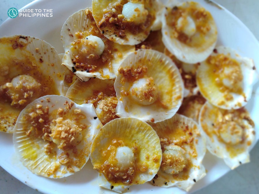 Baked scallops in Roxas City Baked scallops in Roxas City