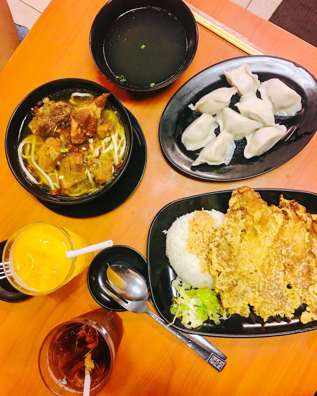 Tasty Dumpling's fried porkchop and other dishes