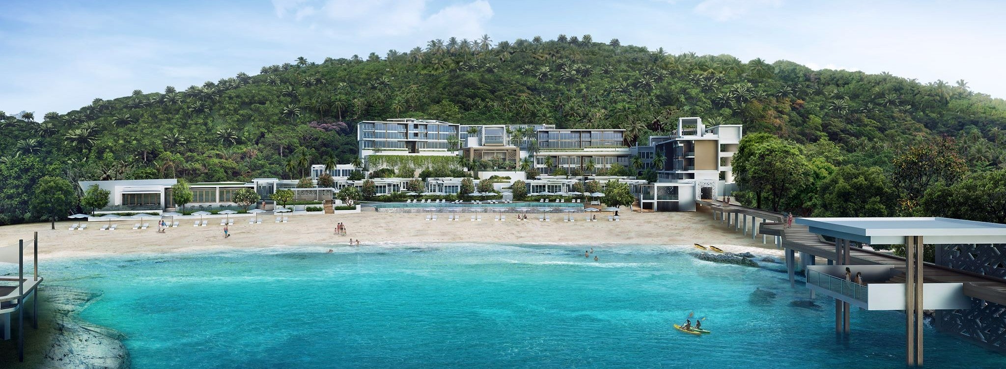 Aerial view of Crimson Resort & Spa Boracay