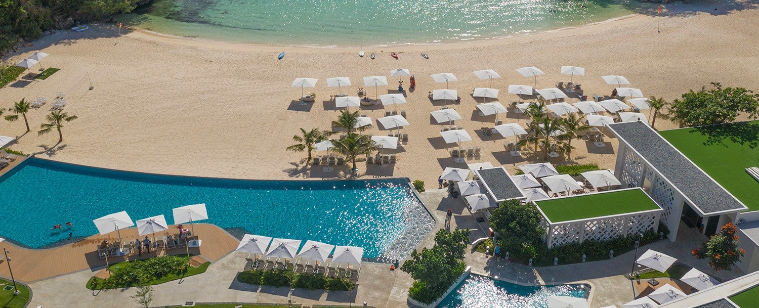 Aerial view of Crimson Resort & Spa Boracay