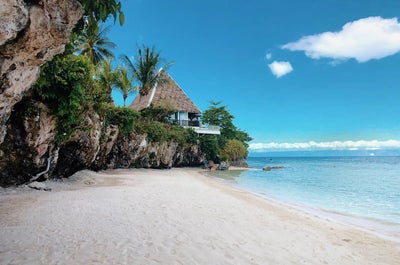 White sand beach at Mithi Resort & Spa