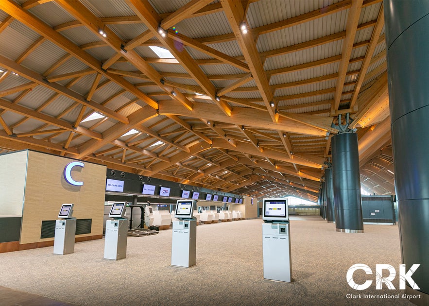 Check-in gates at the Clark International Airport Check-in gates at the Clark International Airport