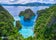 Boat docking area by Kayangan Lake in Coron Town of Palawan Island